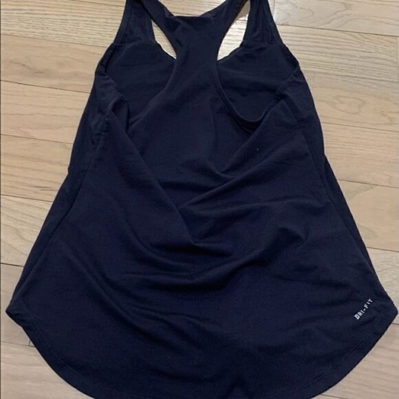 Nike Dri-fit Navy Racerback Tank, NWOT, Small - Picture 2 of 3